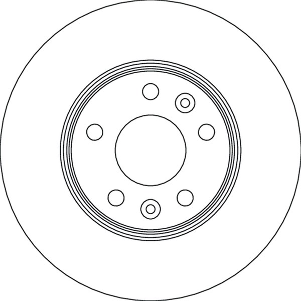 Bromsskiva Ventilerad, Framaxel Trw DF6720S TRW