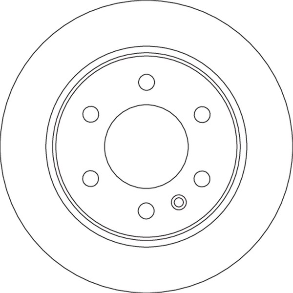 Bromsskiva Solid, Bakaxel Trw DF6723S TRW