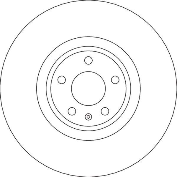 Bromsskiva Ventilerad, Framaxel Trw DF6729S TRW