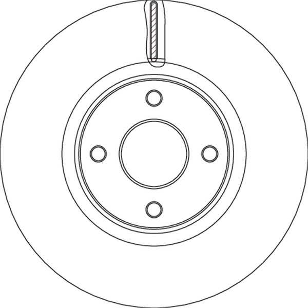 Bromsskiva Ventilerad, Framaxel Trw DF6761S TRW