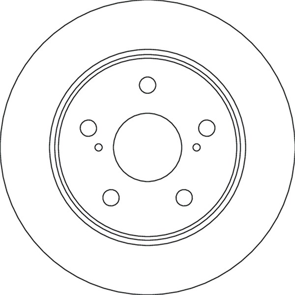 Bromsskiva Solid, Bakaxel Trw DF6773 TRW