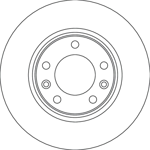 Bromsskiva Solid, Bakaxel Trw DF6780 TRW