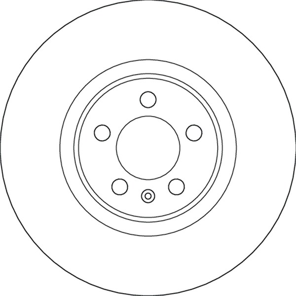 Bromsskiva Ventilerad, Framaxel Trw DF6797S TRW