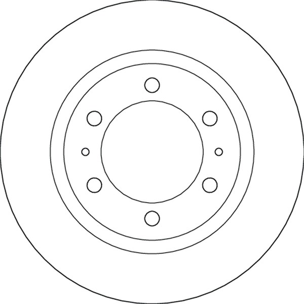 Bromsskiva Ventilerad, Framaxel Trw DF6817S TRW