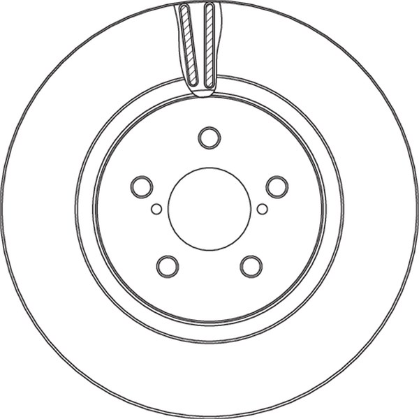Bromsskiva Ventilerad, Framaxel Trw DF6851 TRW