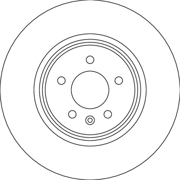 Bromsskiva Ventilerad, Framaxel Trw DF6917S TRW