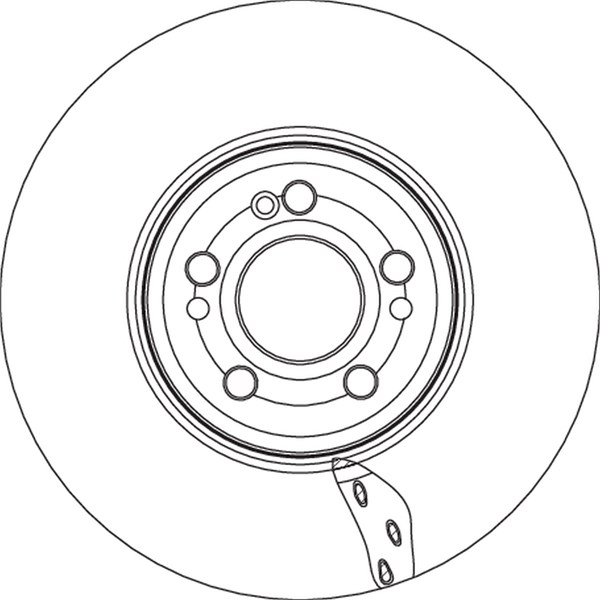 Bromsskiva Ventilerad, Framaxel Trw DF6942S TRW