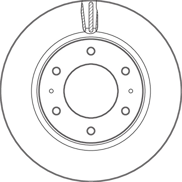 Bromsskiva Ventilerad, Framaxel Trw DF6992S TRW