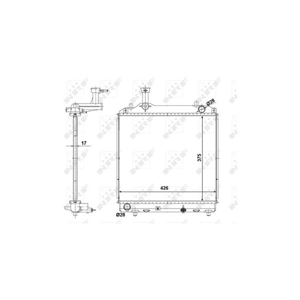 Kylare, motorkylning Nrf 56062 NRF