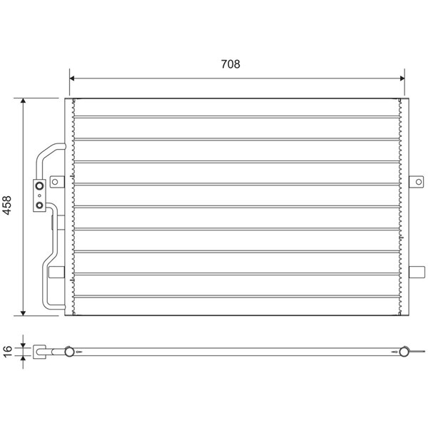 Kondensor, klimatanläggning Valeo 812710 VALEO