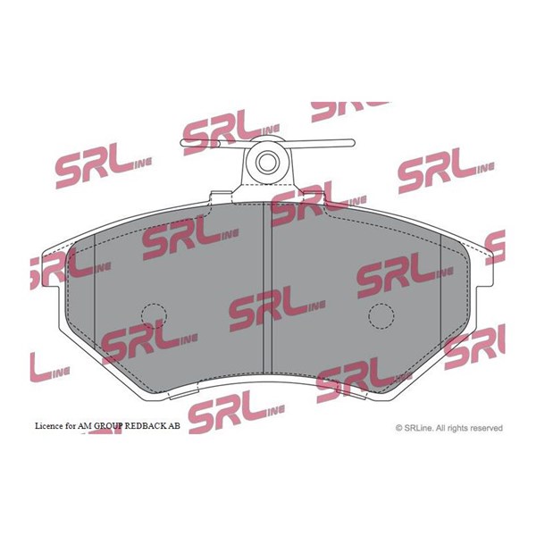 Bromsbeläggsats Solid, Framaxel Srline S70-0005 SRLine