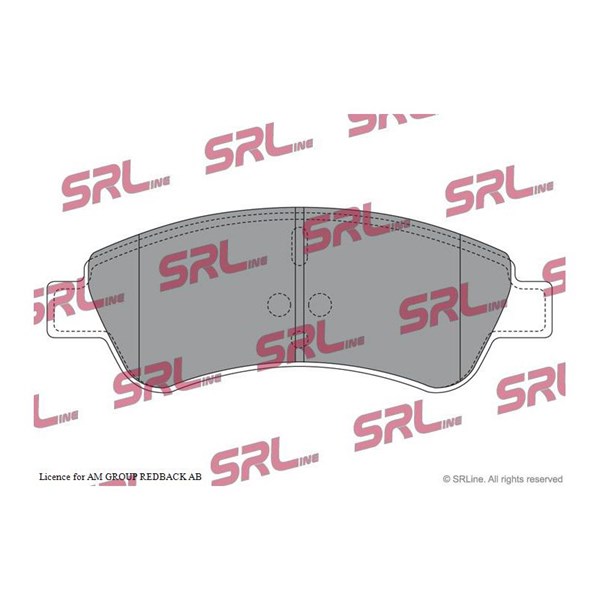Bromsbeläggsats Ventilerad, Framaxel Srline S70-0017 SRLine