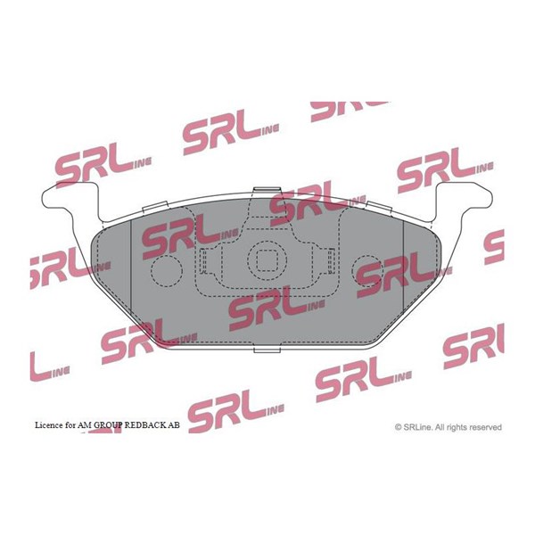 Bromsbeläggsats, Framaxel Srline S70-0020 SRLine