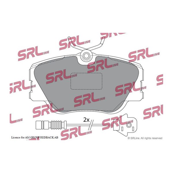 Bromsbeläggsats, Framaxel Srline S70-0029 SRLine