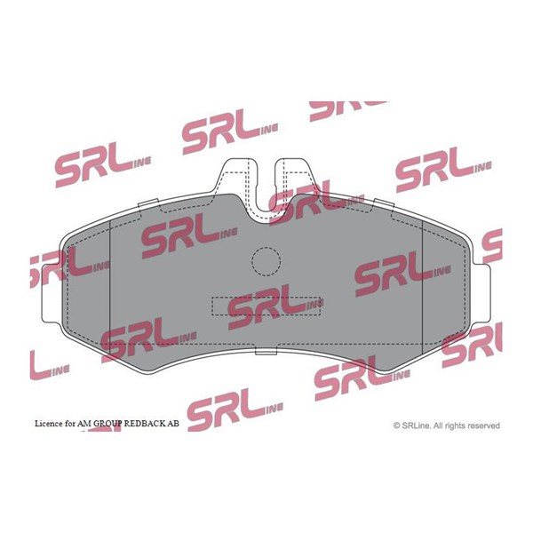 Bromsbeläggsats, Framaxel Srline S70-0033 SRLine