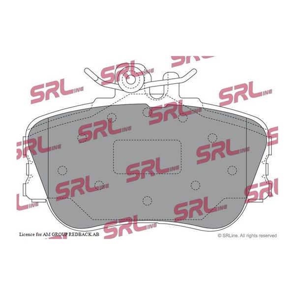 Bromsbeläggsats, Framaxel Srline S70-0042 SRLine