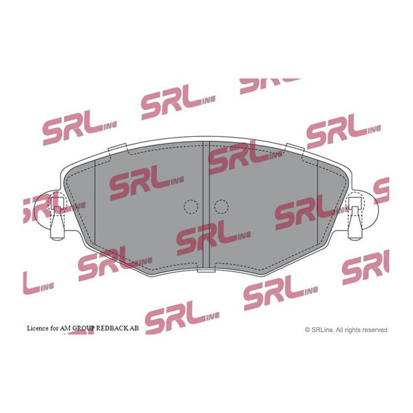 Bromsbeläggsats, Framaxel Srline S70-0053 SRLine