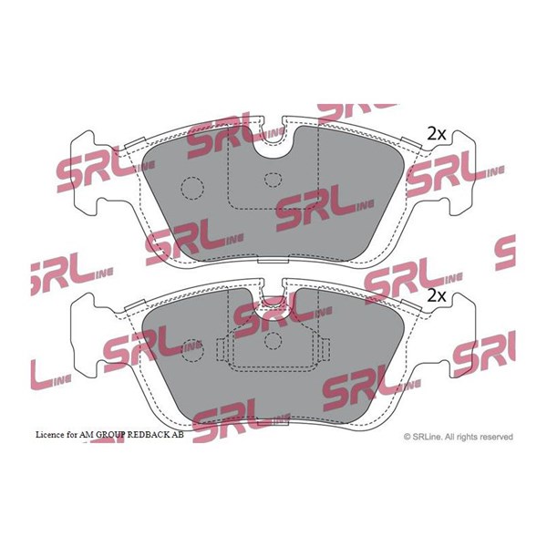 Bromsbeläggsats, Framaxel Srline S70-0071 SRLine