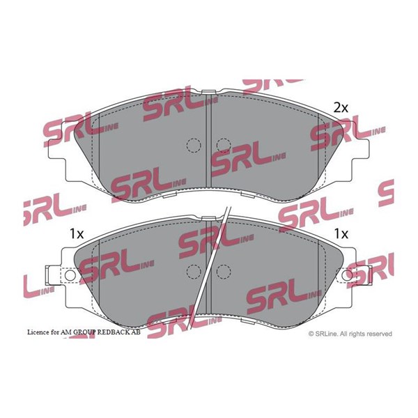Bromsbeläggsats, Framaxel Srline S70-0077 SRLine