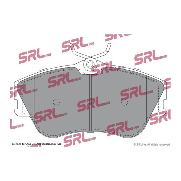 Bromsbeläggsats, Framaxel Srline S70-0079 SRLine