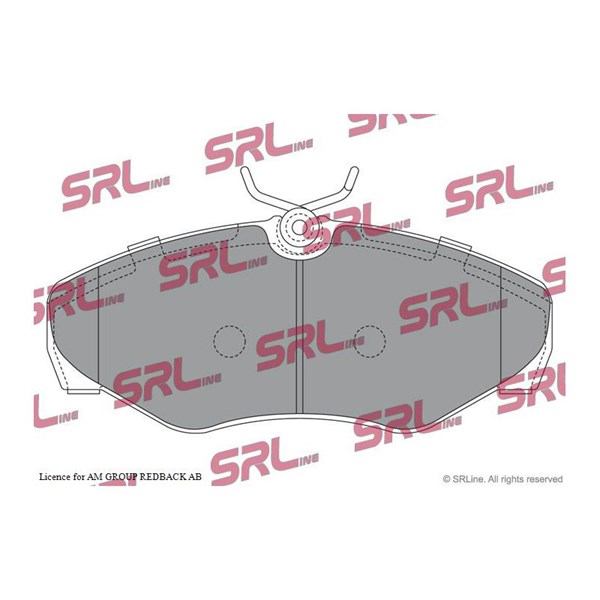 Bromsbeläggsats, Framaxel Srline S70-0091 SRLine