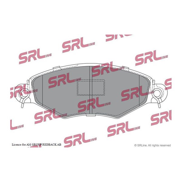 Bromsbeläggsats, Framaxel Srline S70-0116 SRLine