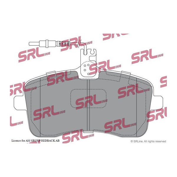 Bromsbeläggsats, Framaxel Srline S70-0120 SRLine