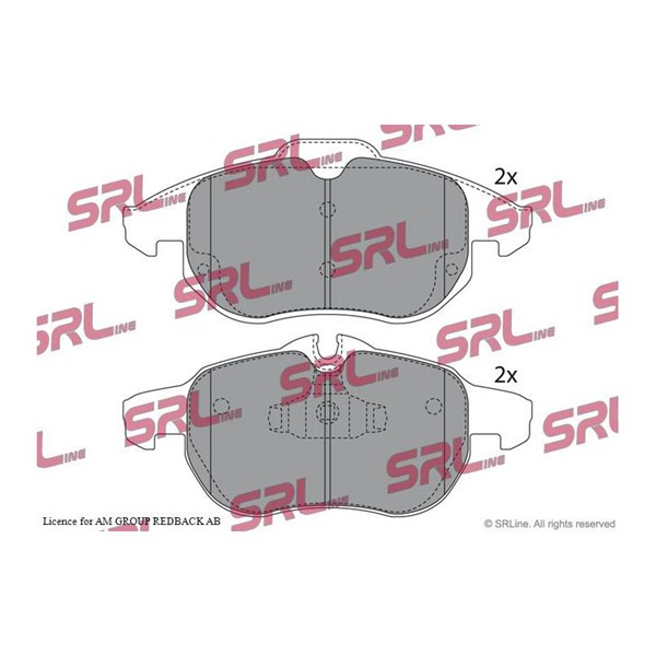 Bromsbeläggsats, Framaxel Srline S70-0128 SRLine