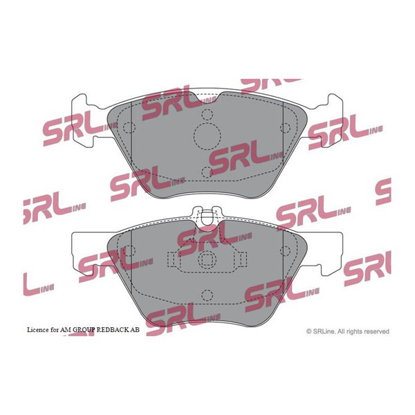 Bromsbeläggsats, Framaxel Srline S70-0142 SRLine