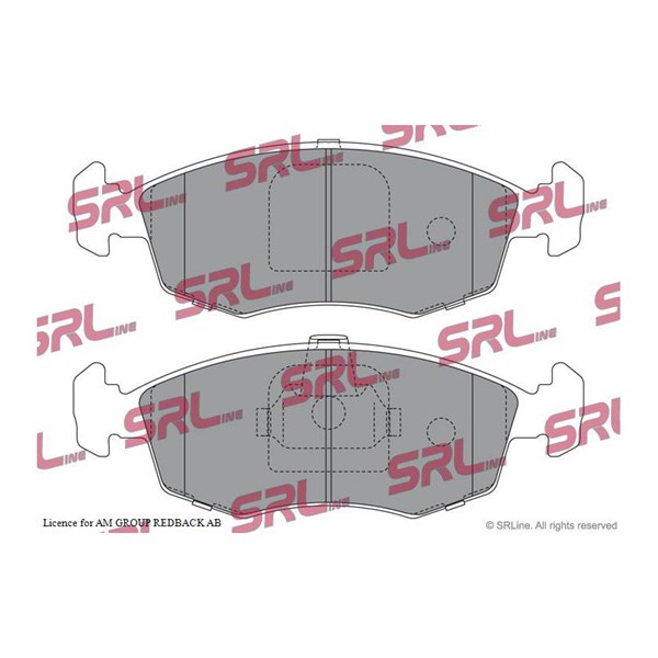 Bromsbeläggsats, Framaxel Srline S70-0146 SRLine