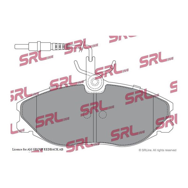 Bromsbeläggsats, Framaxel Srline S70-0147 SRLine
