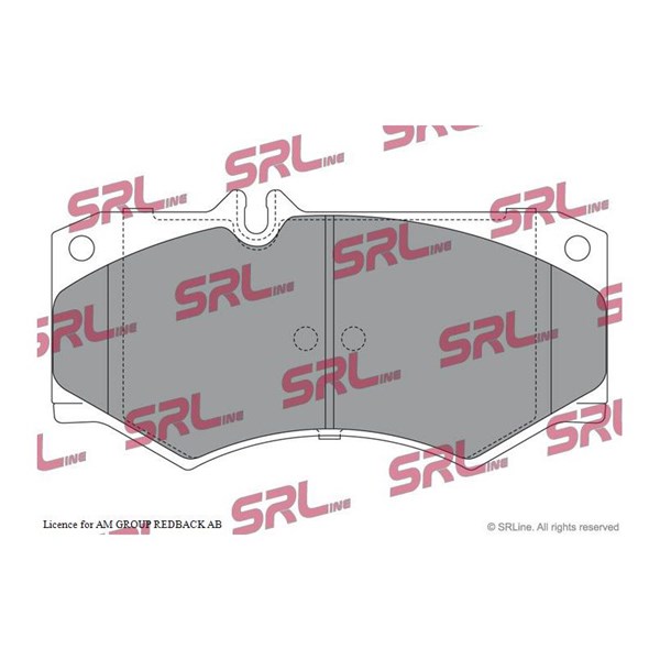 Bromsbeläggsats, Framaxel Srline S70-0148 SRLine