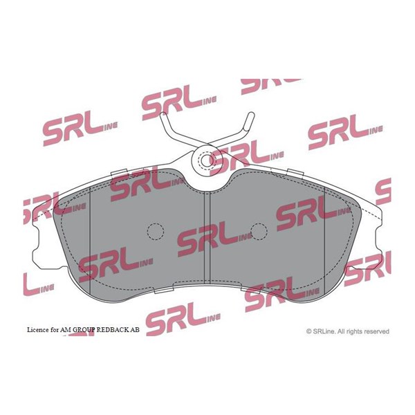 Bromsbeläggsats Ventilerad, Framaxel Srline S70-0169 SRLine