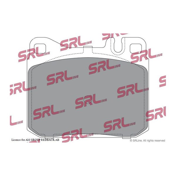 Bromsbeläggsats, Framaxel Srline S70-0171 SRLine