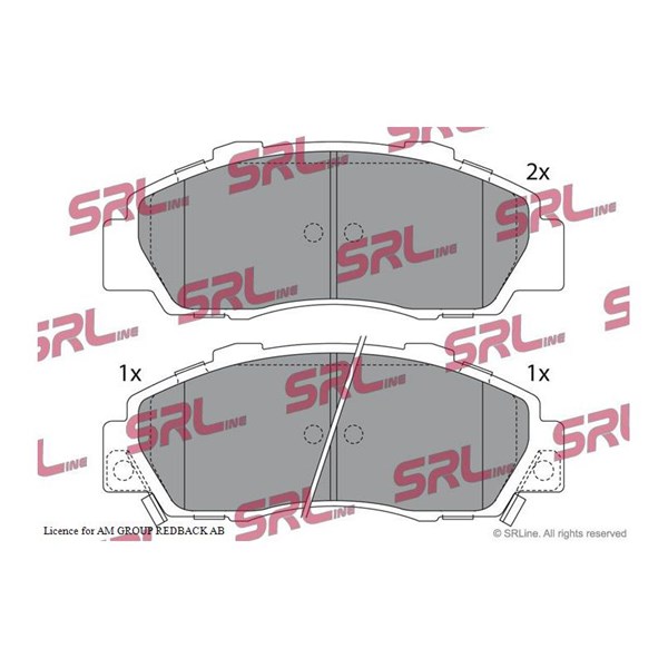 Bromsbeläggsats, Framaxel Srline S70-0225 SRLine