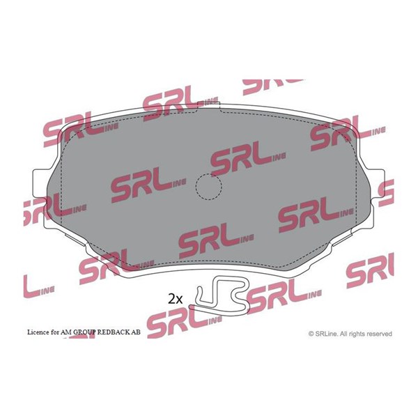 Bromsbeläggsats, Framaxel Srline S70-0231 SRLine