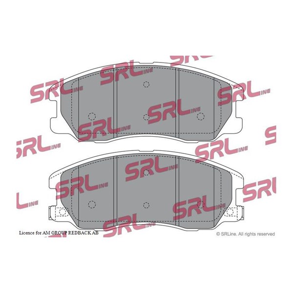 Bromsbeläggsats, Framaxel Srline S70-0240 SRLine
