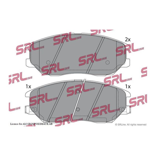 Bromsbeläggsats, Framaxel Srline S70-0267 SRLine