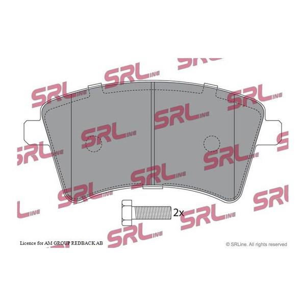 Bromsbeläggsats, Framaxel Srline S70-0272 SRLine