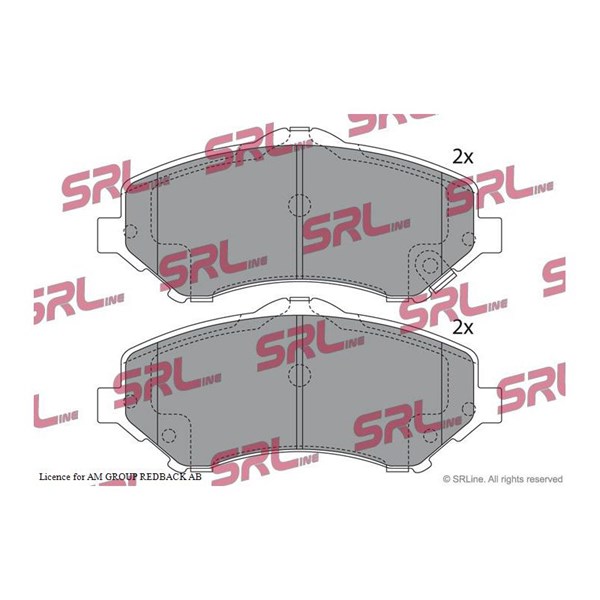Bromsbeläggsats, Framaxel Srline S70-0273 SRLine