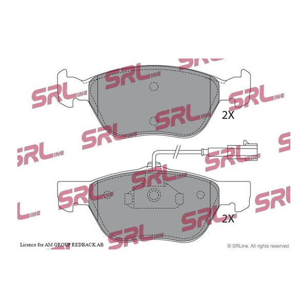 Bromsbeläggsats, Framaxel Srline S70-0274 SRLine