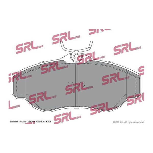 Bromsbeläggsats, Framaxel Srline S70-0275 SRLine
