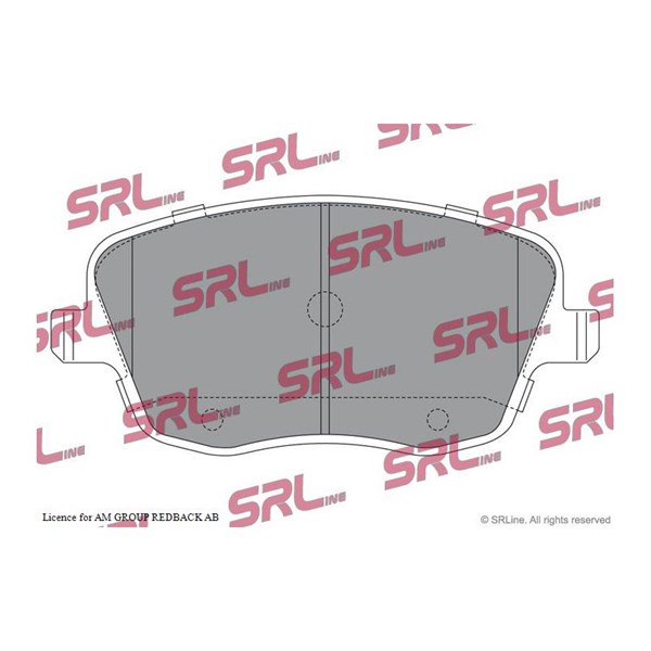 Bromsbeläggsats, Framaxel Srline S70-0307 SRLine