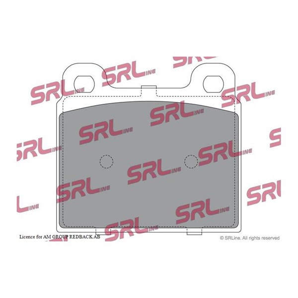 Bromsbeläggsats, Framaxel Srline S70-0378 SRLine