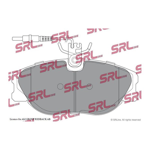 Bromsbeläggsats, Framaxel Srline S70-0380 SRLine