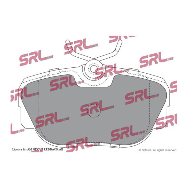 Bromsbeläggsats, Framaxel Srline S70-0394 SRLine