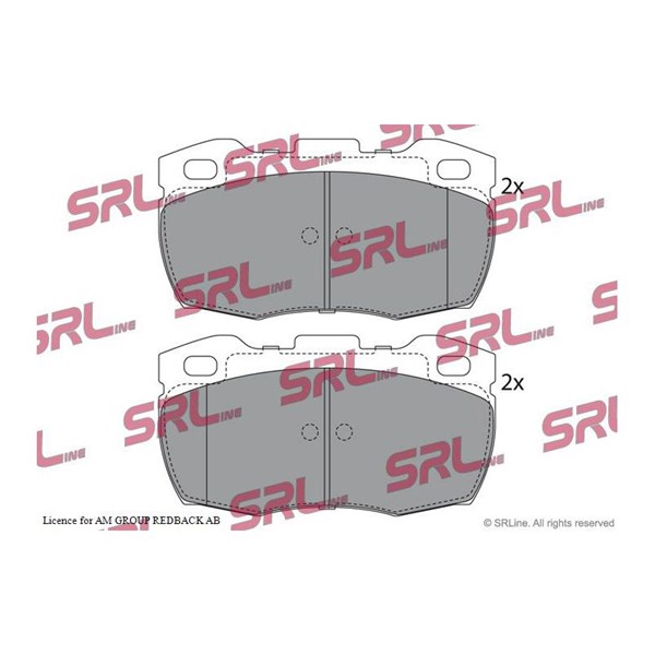 Bromsbeläggsats Solid, Framaxel Srline S70-0405 SRLine