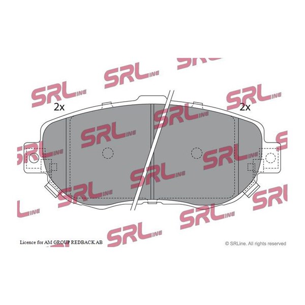 Bromsbeläggsats, Framaxel Srline S70-0426 SRLine