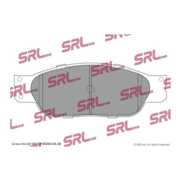 Bromsbeläggsats, Framaxel Srline S70-0448 SRLine