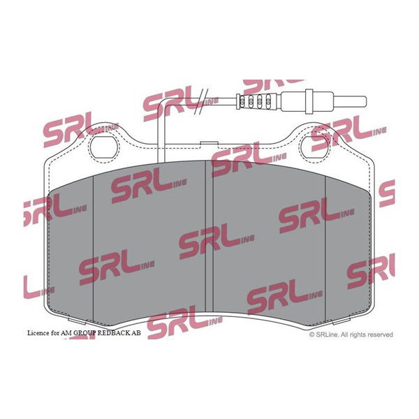 Bromsbeläggsats, Framaxel Srline S70-0456 SRLine